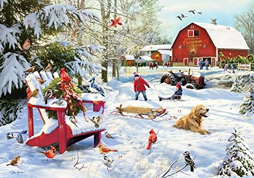 A fazenda no calendário do advento de Natal