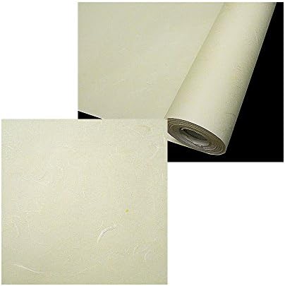 Papel de amoreira tradicional coreano hanji roll fiber fibra textura amarela 31,1 x 826,8