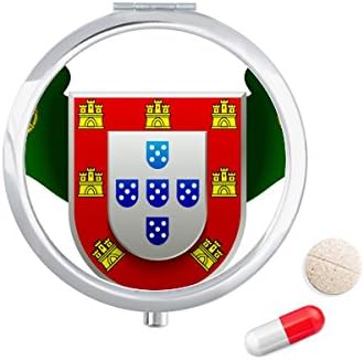 Portugal nacional emblema símbolo country caixa de comprimidos de bolso de bolso caixa de armazenamento Distribuidor de recipiente