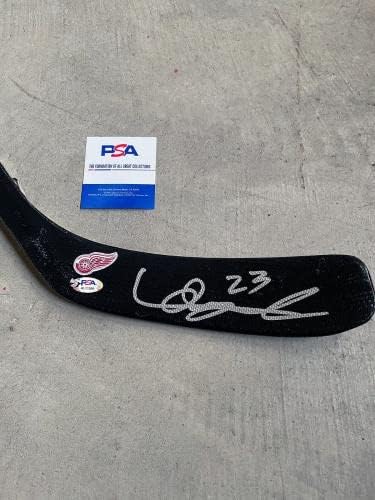 Lucas Raymond Detroit Red Wings Autograph Assinado Hóquei Stick W/PSA COA A - Sticks NHL autografados