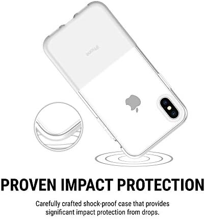 Incipio NGP Case iPhone XS e iPhone X Case com proteção contra queda de choque flexível translúcida-Limpo, IPH-1779-CLR