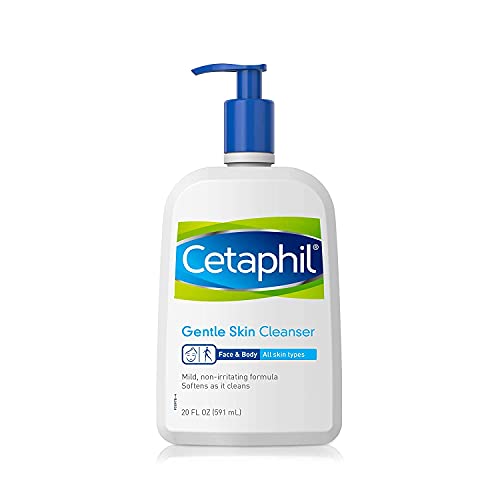CETAPHIL LIMPOR DE CELA GELHA 20 FL OZ | Lavagem de rosto hidratante e lavagem do corpo | Ideal para pele sensível e seca | Não