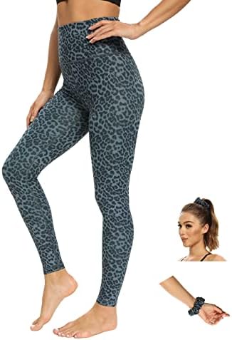 Ocean feminino 7/8 leggings - calças de ioga de camuflagem de leopardo 25