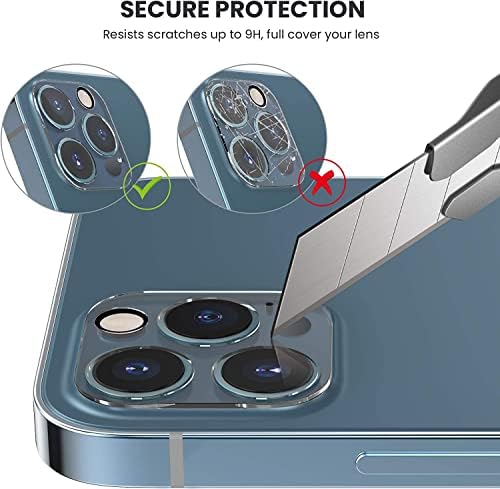 Protetor de lente da câmera 9H da raça compatível com iPhone 12 Pro Max