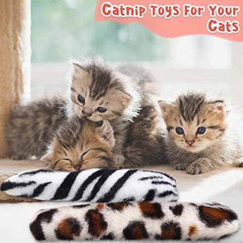 6 PCs Cat Kicker Toy Catnip Toys 10,6 polegadas Kitten Catnip Toys Pillows Cat Kitty Kick Kick Sticks Toy Toy para o filhote