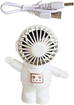 jojofuny handheld ventilador handheld ventilador de mão de mão mini astronauta fã portátil fã de fã de astronauta estátua de