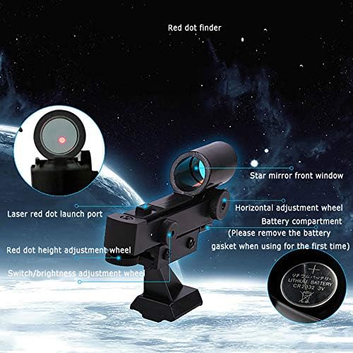 Telescópios Ciko para adultos crianças iniciantes - 80mm Aperture Telescópio FMC Optic FMC para View Moon Planet