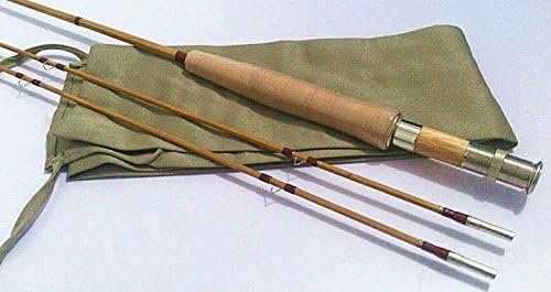 Zhu Bamboo Fly Rod, 2 peças 2 dicas, 7'6 para 5 Linha WT