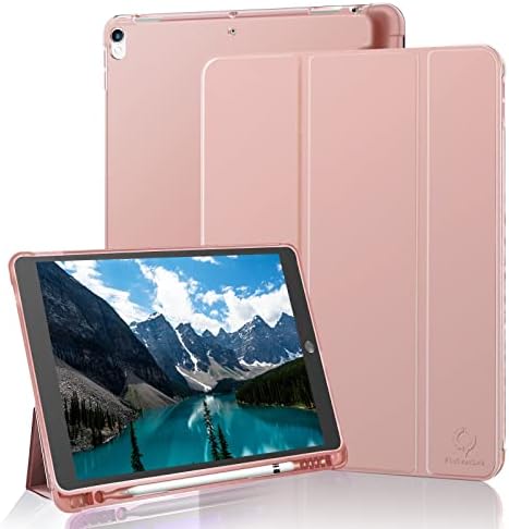 Caixa FixCracked para iPad 10.5/iPad Air 3 （Modelo de 2017 e 2019） com porta-lápis, Ultra-Fhin Furben Silicone TPU Soft Shell Protetive