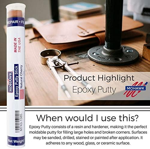 Mohawk Epoxy Putty Stick para reparar permanentemente madeira e outras superfícies duras