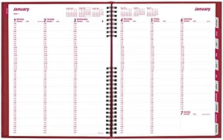 Brownline 2024 Coilpro Weekly Planner, livro de compromissos, 12 meses, janeiro a dezembro, encadernação de dois fios, 11 x
