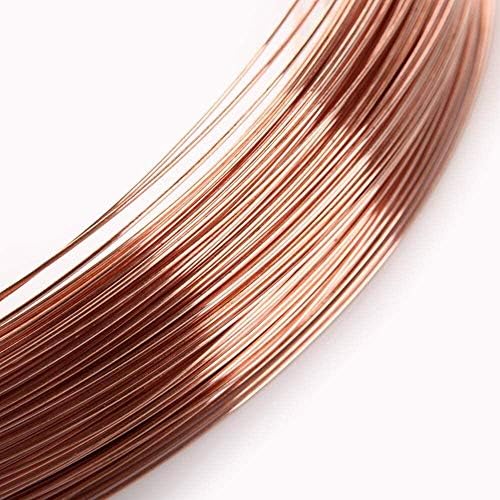 Fio de cobre de fio de cobre de mercado de Merlin Bobina de linha nua para fios elétricos condutores de artesanato, comprimento: