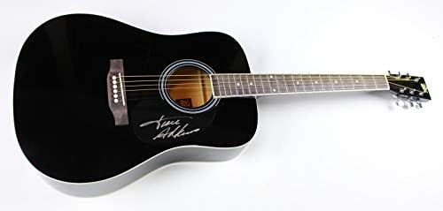 Trace Adkins Cowboy de volta à cidade assinada autografada em tamanho preto em tamanho preto guitarra loa