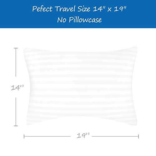 Pacote de travesseiro 2, 14 x 19, travesseiros de crianças pequenas para dormir um ótimo suporte no pescoço, travesseiro