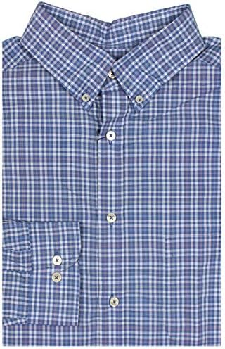 Roundtree & Yorke Luxury Cotton Men's Grande e Alta Camisa de Manga Longa com bolso