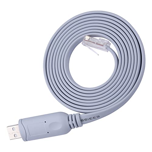 Console Cable, Cisco Cisco Cabo, cabo de console USB com chip FTDI, adaptador serial USB para RJ45 Compatível com Cisco,
