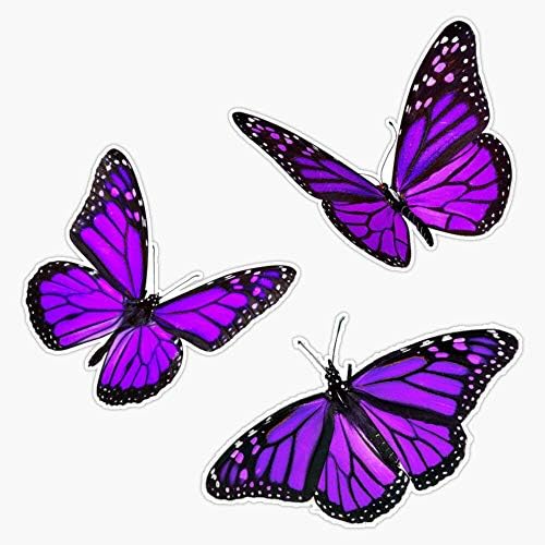 Monarch Butterfly Pack Purplevinyl Adretador de pára -choques de pára -choques de pára -choques de laptop de laptop de 5