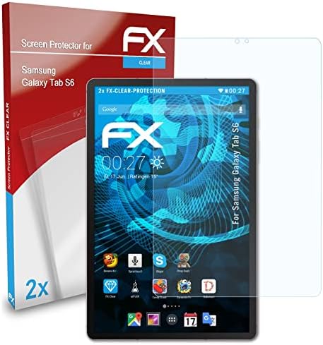 Atfolix Screen Protection Film Compatível com Samsung Galaxy Tab S6 Protetor de tela, filme de proteção Ultra-Clear FX