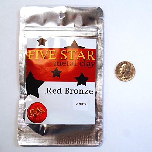Argila de metal de bronze vermelho de cinco estrelas - 25 gramas