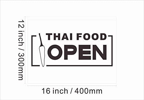 110228 comida tailandesa aberta Thailand Restaurant Cafe Exibir sinal de néon leve LED