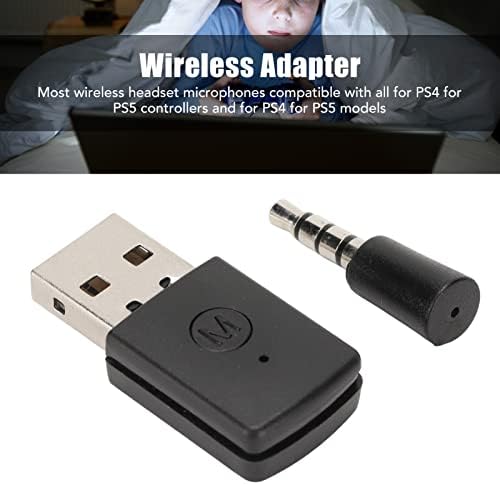 Adaptador do Bluetooth Dongle, Mini Dongle Receiver e Kit de adaptador sem fio transmissores para PS4 para PS5, plugue
