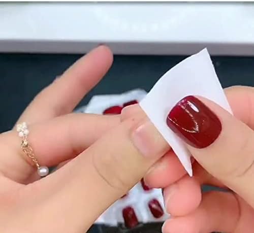 Zyzmh Fake Nails Dicas de unhas de arte Pressione False com desenhos Defina uma capa completa artificial curto vestível de unhas