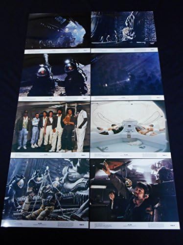 Alien 1979 Ridley Scott 11x14 Lobby Card Set de 8 raras Primeira impressão C10 Mint não utilizada !!