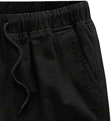 Shorts de carga elástica da cintura masculina relaxada FIT Casual Casual Curto ao ar livre Multi Pockets Summer Summer