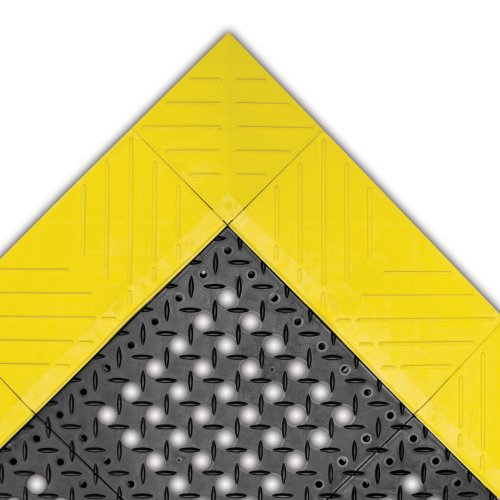 Notrax 620 Diamond Flex LOK Segurança/tapete de piso anti-fadiga com PVC, para áreas úmidas/secas, 40 'de largura x 36' comprimento