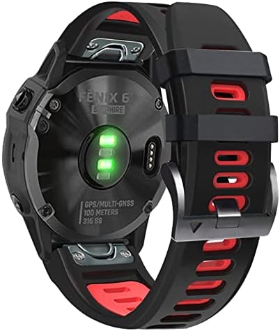 Czke para Garmin Quickfit Watch Band 26mm 22mm Sport Silicone Smart WatchBands