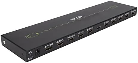 Splitter HDMI, VGA Splitter 4K 1 em 10 out 4kx2k@30Hz HDMI Splitter estendido Display PRÁTICO ESPECTADOR PRÁTIL TV PARA