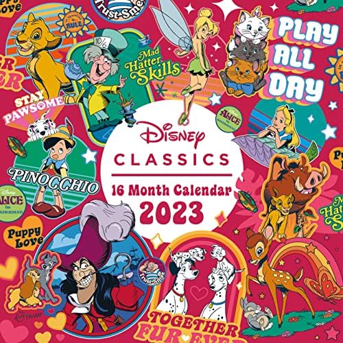 Calendário de clássicos da Disney 2023 - mês para um planejador de visualização 30cm x 30cm - mercadoria oficial