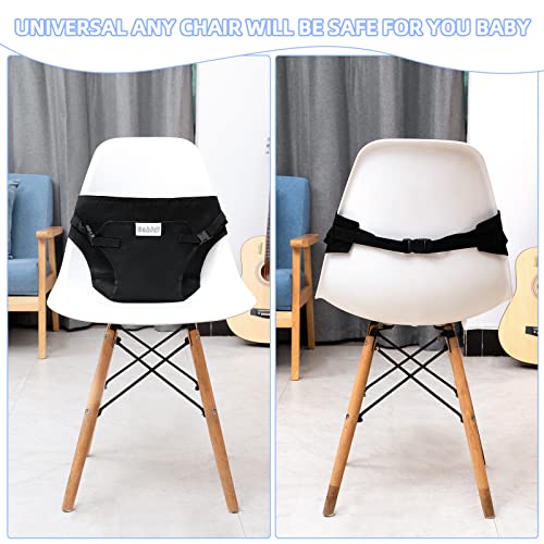 Babidi Baby High Chair Harness With Cover - Chaves portáteis de cadeira alta para restaurantes, viagens, casa, compras - cadeira