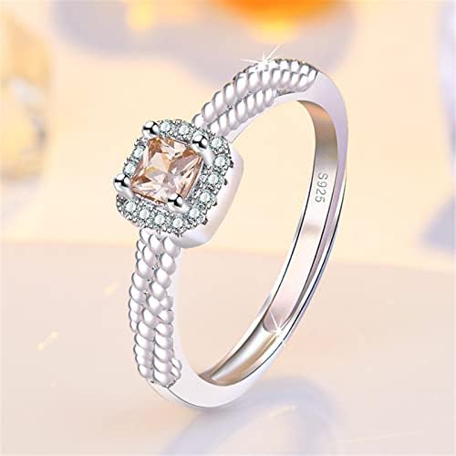 Anéis de dedão do anel de coração ajustável para mulheres anel de jóias ajustáveis ​​Anel de zircão, abrindo moda com moda com