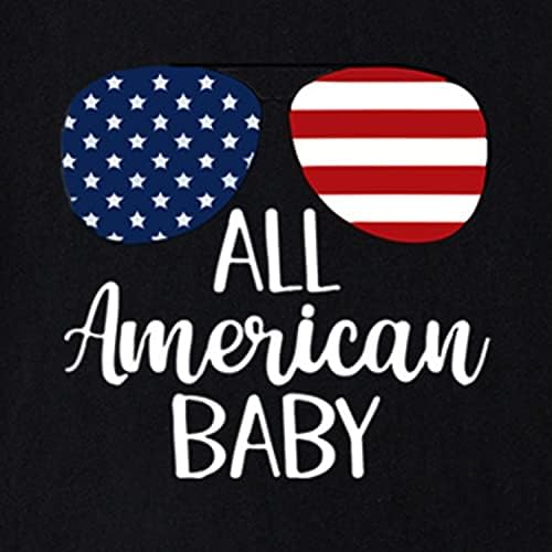 4 de julho Camiseta meninos meninos American Flag Shirt Kids Kids Patriótico Manga curta Tops