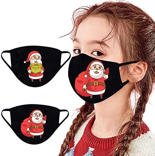 Ybshin Christmas Kids Covers Covers de boca de Papai Noel Bandanas Bandanas Presentes de Natal Partem