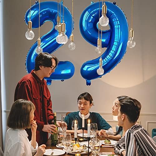 Xlood número 46 balões de 32 polegadas Alfabeto de balão digital 46 Balões de aniversário Digit 46 Balões de hélio