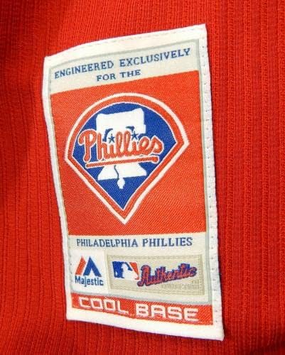 2014-15 Philadelphia Phillies Herrera 2 Game usou Red Jersey St BP 46 026 - Jogo usou camisas MLB usadas
