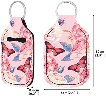 Veniyate Fashion Butterfly Neoprene Cosmetic Bottles para recipientes de viagem Organzier de tamanho de viagem de viagem