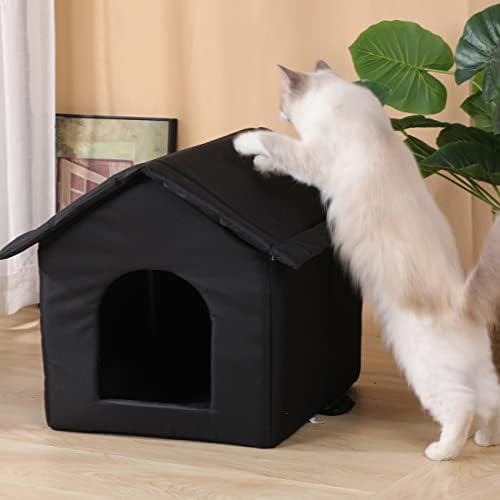 Casa de gato Casas ao ar livre de gato para gatos para gatos selvagens CAT CAT CASA INTERIOR INTERIOR CASA COM FORÇA DE APOIO