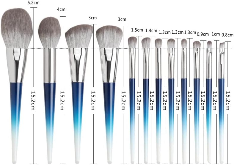 Escovas de maquiagem de 12pcs de cxdtbh definir uma base grande em pó solta destaque