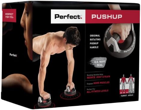 Perfect Fitness Pushup Perfect Rotating Push Up Leas, par, 6,75 x 6,75 x 4,75