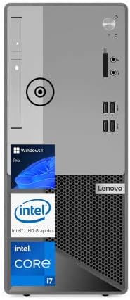 Lenovo V50T G2 Business Desktop, Intel Core i7-10700, 32 GB de RAM, 1 TB SSD, Wi-Fi, teclado e mouse com fio, leitor