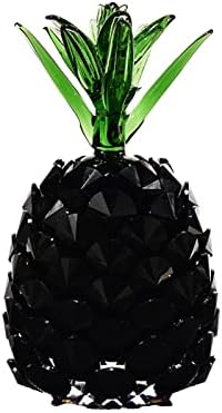 Ornamentos de cristal criativos preto abacaxi presente ornamentos de aniversário presentes de presente de presente artesanato