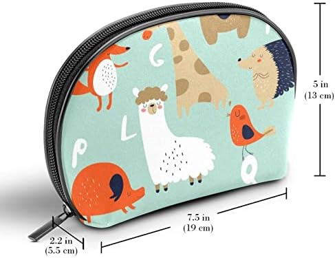 TBOUOBT Bolsas de maquiagem de cosméticos para mulheres, bolsas de maquiagem pequenas bolsas de viagem, desenho animado animal Lama