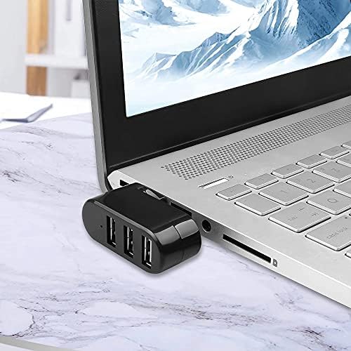 NIZYH Hubs USB 3 Porta USB 2.0 Mini Rotate Splitter Adapter Hub para PC Notebook Laptop USB 2.0 Splitter Hub
