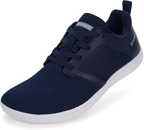 Joomra Men's Cross Trainer Minimalist Sapatos Barefoot Shoes Zero Drop Sneakers | Caixa de dedão largo | Atualizar estabilidade