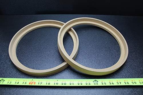 2 MDF Speaker Ring Spacer 10 em madeira de moldura 1 em gabinete de fibra de vidro anel-10bz