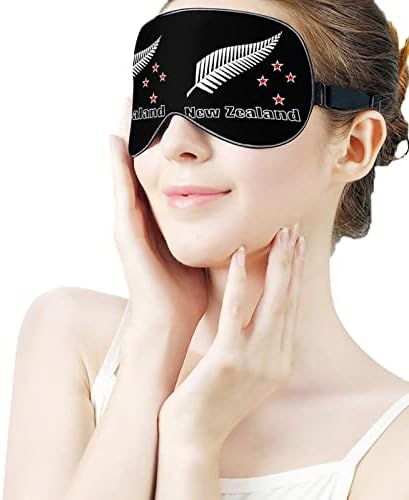 Funnystar Nova Zelândia Maori Fern Soft Sleep Mask Eye Cober para dormir Blocos perfeitos com cinta ajustável