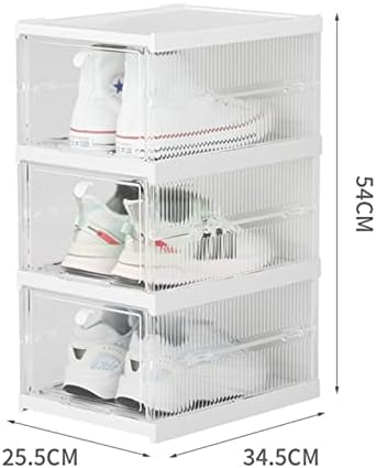 Caixa de armazenamento de sapatos dobráveis ​​sem instalação, gabinete de sapato de combinação simples, caixa de